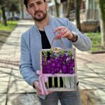 Рамочка с колбочками ( фиолетовая  маттиола)