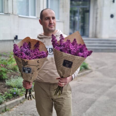 Букет из 5 веток персидской сирени