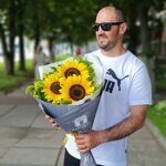 Букет "Три подсолнуха"