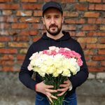 Гвоздики ассорти нежных оттенков