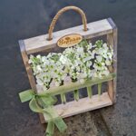Рамочка с колбочками ( белая маттиола)