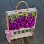 Рамочка с колбочками ( фиолетовая  маттиола)