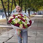 Букет 71 цветная хризантема