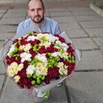 Букет 71 цветная хризантема