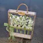Рамочка с колбочками ( белая маттиола)