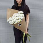 7 ромашковых хризантем в конверте