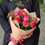 Букет из 7 пионов Coral sharm