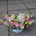 Корзина цветов " Махровая"