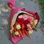 Яркий осенний букет с колосками