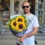 Букет "Три подсолнуха"