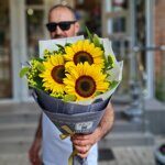 Букет "Три подсолнуха"