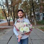 Букет Три хризантемы Магнум и гортензия