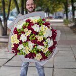 Букет 71 цветная хризантема