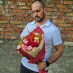 Яркий осенний букет с колосками