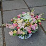 Корзина цветов " Махровая"