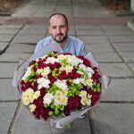 Букет 71 цветная хризантема