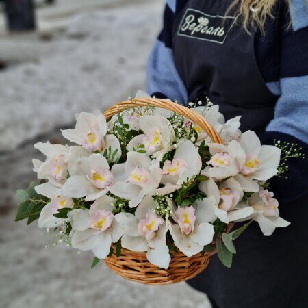 Цветочная корзина "Орхидея"