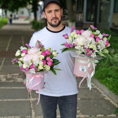 Коробка "Три пиона"
